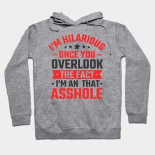 i'm hilarious once you overlook the fact i'm in that asshole Hoodie